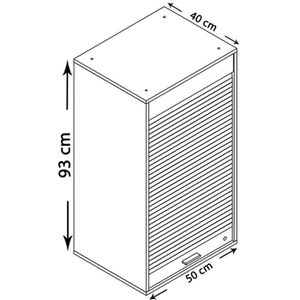 Produktbild für Rollladenschrank VCM Aktos L, aus Holz