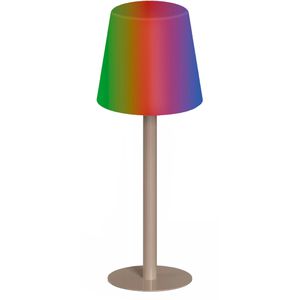 Tischlampe Müller-Licht Pine, braun mit LED