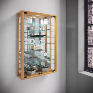 Produktbild für Glasvitrine VCM Vitrosa Mini, mit Spiegelrückwand, hängend