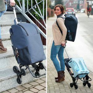 Produktbild für Einkaufstrolley Maximex 84601500 blau, klappbar