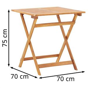 Produktbild für Gartentisch vidaXL 46348, Akazienholz