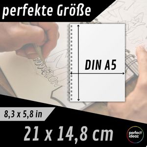 Produktbild für Skizzenbuch perfect-ideaz A5 hoch