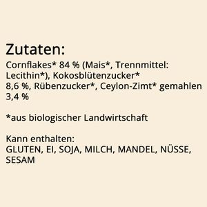 Produktbild für Cornflakes Alnatura Zimt Flakes, 250 g, BIO