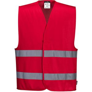 Portwest Warnweste Iona Weste F474, rot, Erwachsenenweste, DIN EN 17353, Größe XXL/3XL