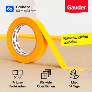 Produktbild für Kreppband Gauder Goldband