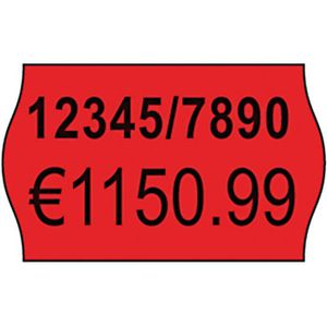 Produktbild für Preisetiketten Zweckform RPLP1626, rot