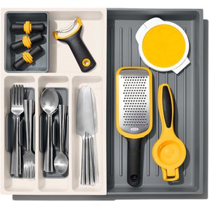 Besteckkasten OXO Good Grips 13321900, grau / weiß, Kunststoff