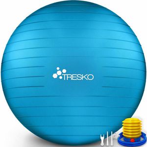 Gymnastikball Tresko Anti-Burst, mit Luftpumpe
