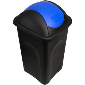 Produktbild für Mülleimer Böttcher-AG schwarz/blau