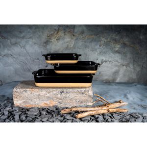 Produktbild für Auflaufform Lurch Terra Nova M 00230510 schwarz/creme, Keramik