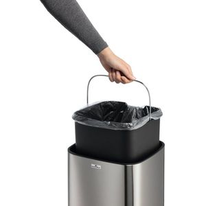 Produktbild für Mülleimer Durable 342223, No Touch, Sensor, silber