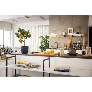 Produktbild für Übertopf Lechuza-DECO 35, schiefergrau, Ø 35 x 33 cm