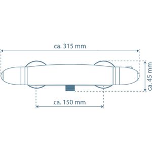 Produktbild für Duscharmatur Schütte Supra, verchromt