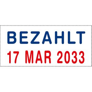 Produktbild für Datumstempel Colop Mini-Dater S160L2, rot/blau, selbstfärbend