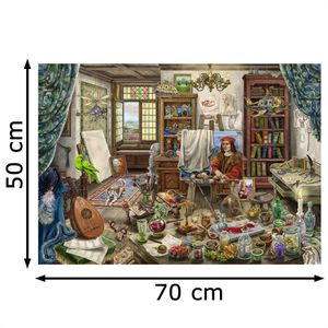 Produktbild für Puzzle Ravensburger 16782, Das Künstleratelier