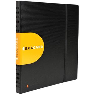 Produktbild für Visitenkartenmappe Exacompta 75234E Exacard schwarz, 25 x 26cm
