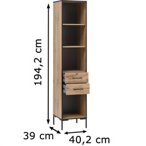 Produktbild für Kombischrank Möbelpartner Serie 2000, eiche