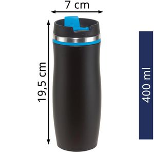 Produktbild für Thermobecher Böttcher-AG schwarz / blau