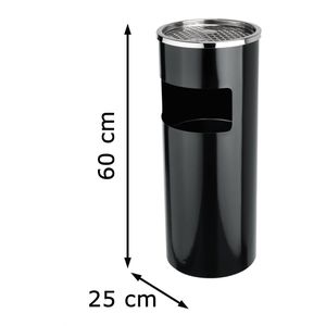 Produktbild für Aschenbecher Böttcher-AG 1122250, schwarz, Outdoor