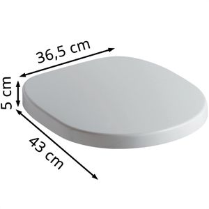 Produktbild für WC-Sitz Ideal-Standard Connect E712701, oval, aus Duroplast