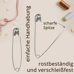Produktbild für Sicherheitsnadeln Böttcher-AG Premium, silber