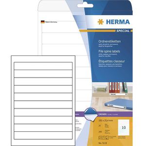 Rückenschilder Herma 5119 Special, weiß