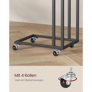 Produktbild für Beistelltisch Vasagle LNT050B56, schwarz