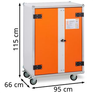 Produktbild für Akku-Ladeschrank CEMO Premium 8/10, mit 8 Steckdosen