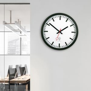 Produktbild für Wanduhr Eurotime 56861-05, Aluminium, analog, Funkuhr