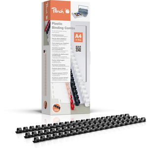 Plastikbinderücken Peach PB410-02, schwarz, für A4