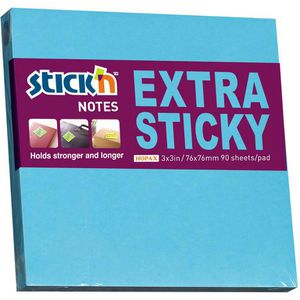 Produktbild für Haftnotizen Stickn Extra Sticky Notes, neonblau