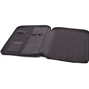 Schreibmappe Menzo MB47, schwarz, Echt Leder