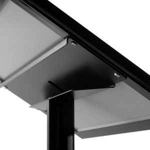 Produktbild für Infoständer Sprintis Menüständer aus Aluminium, schwarz, A3