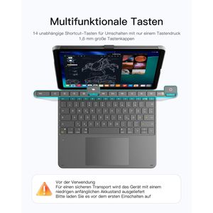 Produktbild für Tablet-Hülle Inateck KB04122-13A, grau