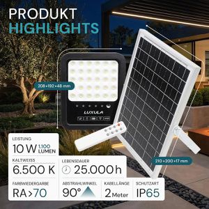 Produktbild für LED-Außenstrahler Luxula LXSO400131, IP65 wasserdicht