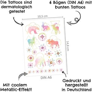 Produktbild für Temporäre-Tattoos Papierdrachen B005-002-002