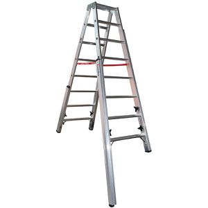 Produktbild für Stehleiter Euroline Nr. 30578, 3057808, beidseitig begehbar