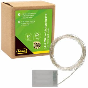Lichterkette Idena 31118, Micro, Batteriebetrieb, für Innen