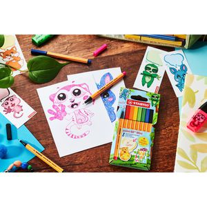 Produktbild für Fineliner Stabilo Point 88 Mini Animal Vibes, farbig sortiert
