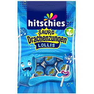 Lutscher Hitschies Saure Drachenzungen blau