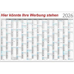Produktbild für Plakatkalender Böttcher-AG mit Werbedruck, Jahr 2027