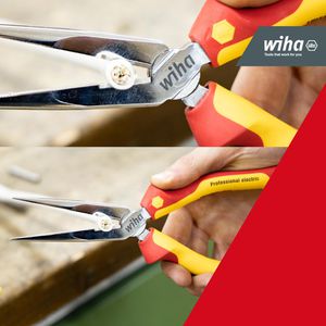 Produktbild für Flachrundzange Wiha 27423, Professional electric