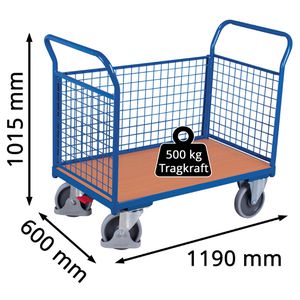 Produktbild für Transportwagen VARIOfit Dreiwandwagen sw-600.301
