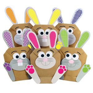 Geschenktüte Papierdrachen 060-006-005, DIY Osterhasen