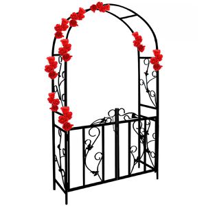Produktbild für Rosenbogen Gardebruk 101553, schwarz, mit Tür