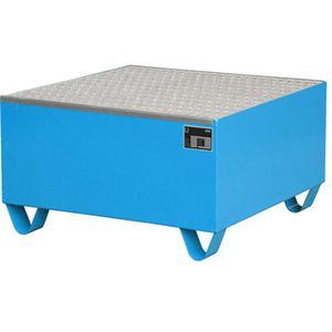 Auffangwanne BAUER 2002, blau, aus Stahl