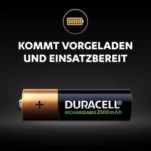 Produktbild für Akku Duracell Rechargeable, 1,2 V, 1300 mAh