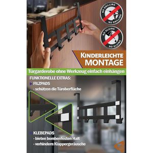 Produktbild für Türhaken 4smile zum Einhängen