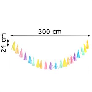 Produktbild für Girlande Amscan 9904613 Regenbogen, 3m