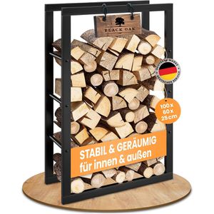 Produktbild für Kaminholzregal Black-Oak Jack, schwarz